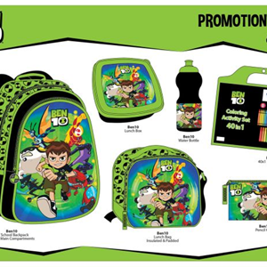 ست 45 در 1 کوله پشتی 46 سانتی بن تن مدل Rainbow Max - Backpack - Promotion Items 45 in 1 - Ben 10 _کوله پشتی